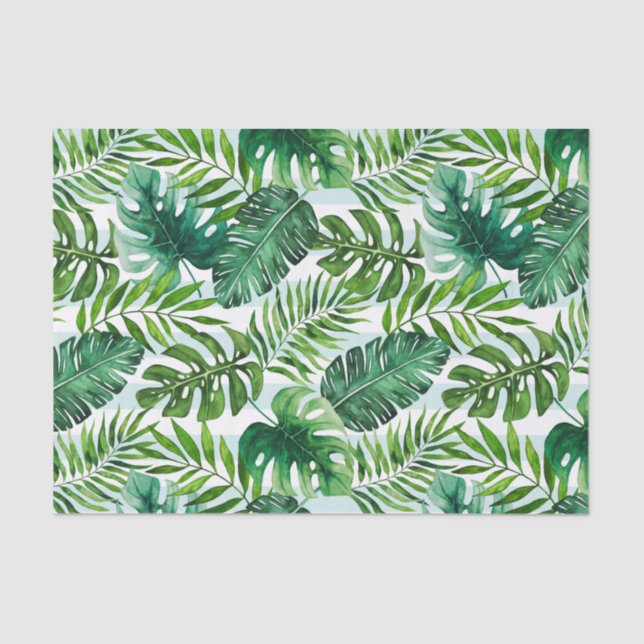 Papel De Seda Acuarela moderna Botánica tropical (Anverso)