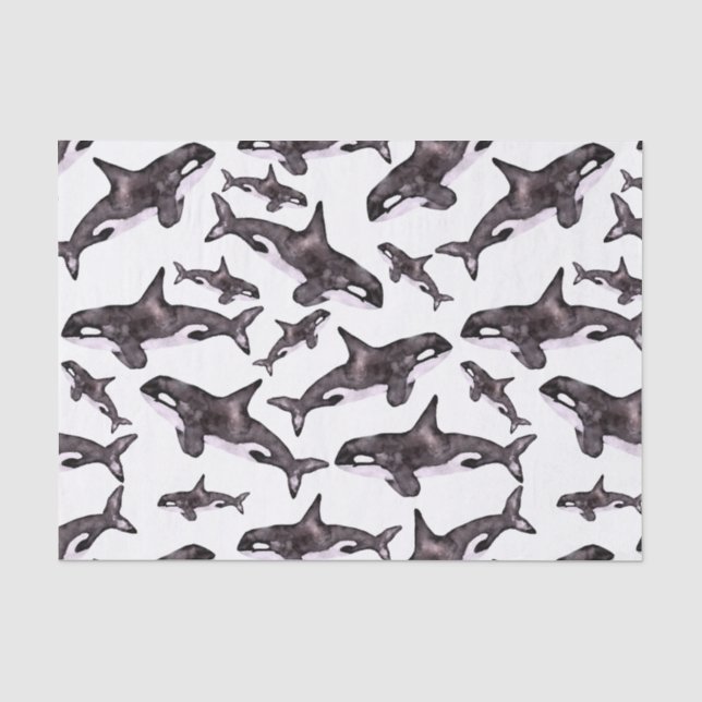 Papel De Seda Acuarela Orca (Anverso)