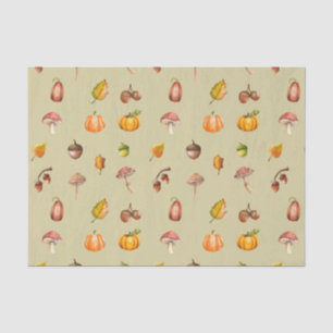Papel De Seda Acuarela Otoño, Regalos de otoño de la naturaleza