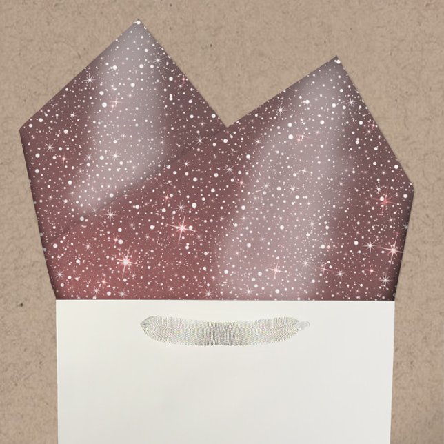 Papel De Seda Acuarela Rusa Borgoña Galaxia Estrellas Nieve (Subido por el creador)