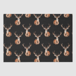 Papel De Seda Acuarela Rusa de Deer de Vida Silvestre