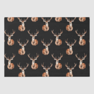 Papel De Seda Acuarela Rusa de Deer de Vida Silvestre