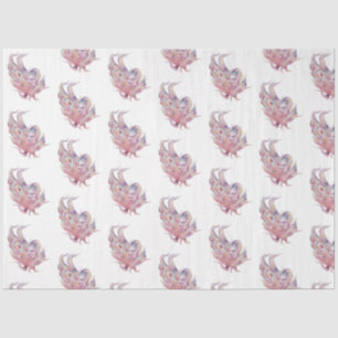 Papel De Seda Acuarela submarina SeaShell Series Design 34