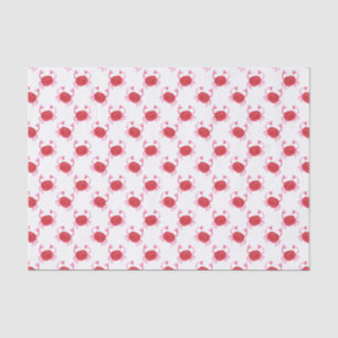 Papel De Seda acuarela tierno de cangrejos rojos