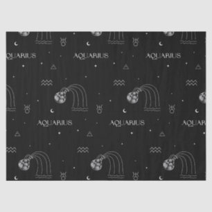 Papel De Seda Acuario Zodíaco - Portador de Agua Celestial (1)