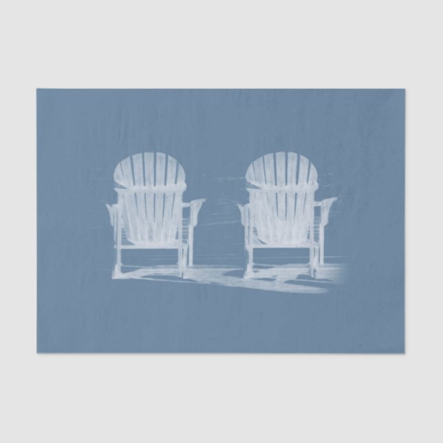 Papel De Seda Adirondack Beach Chasis de Rústico Blanco Claro (Anverso)