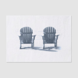 Papel De Seda Adirondack Beach preside el Rústico Blanco Gris