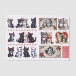 Papel De Seda Adorable Collection Cat & Kitten Ephemera