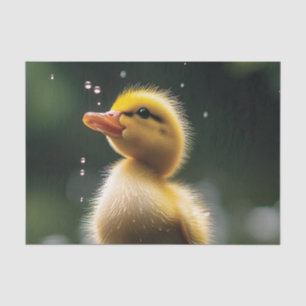 Papel De Seda "Adorable duckling in the Rain
