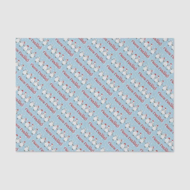 Papel De Seda Adorable FUNNY Fleece Navidad Navidad ovejas (Anverso)