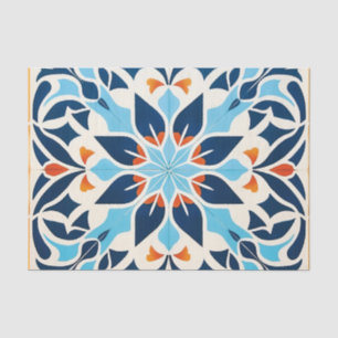 Papel De Seda adorable patrón de azulejos marroquí