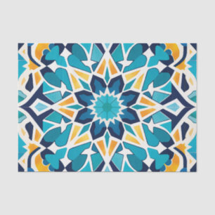 Papel De Seda adorable patrón de azulejos marroquí