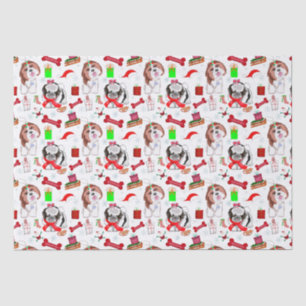 Papel De Seda Adorables Navidades Shih Tzu sin problemas