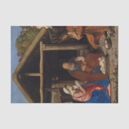 Papel De Seda Adoración de la cuna de la natividad de los pastor