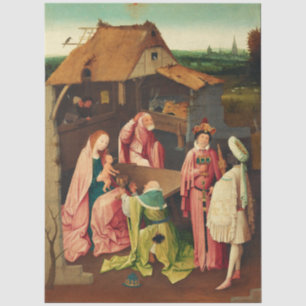 Papel De Seda Adoración de los Magos por Hieronymus Bosch