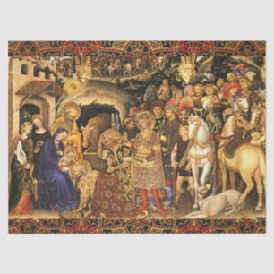 Papel De Seda ADORACIÓN DE MAGI Gentile Da Fabriano, Navidades