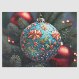 Papel De Seda Adorno de Navidad Decoupage Intrincadamente Decora