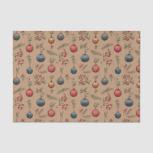 Papel De Seda Adornos de Navidad Marrón