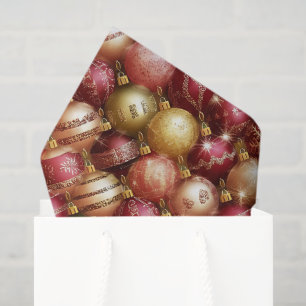 Papel De Seda Adornos Elegantes para Árbol de Navidad para las F