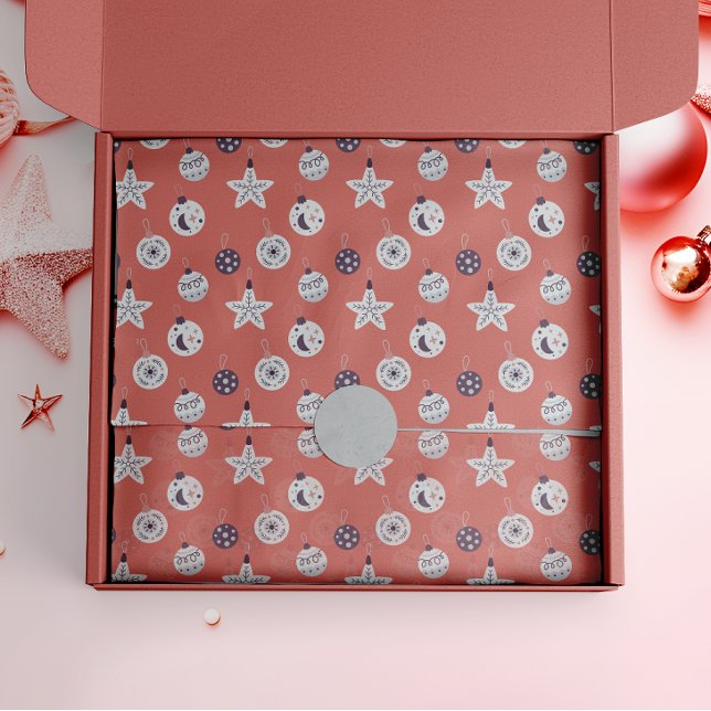 Papel De Seda Adornos Navideños Modernos Soñadores Boho (Subido por el creador)