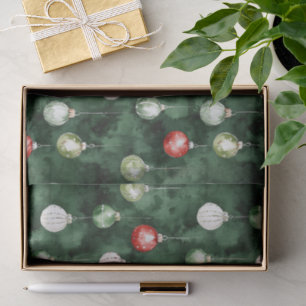Papel De Seda Adornos Navideños Rojos Verdes
