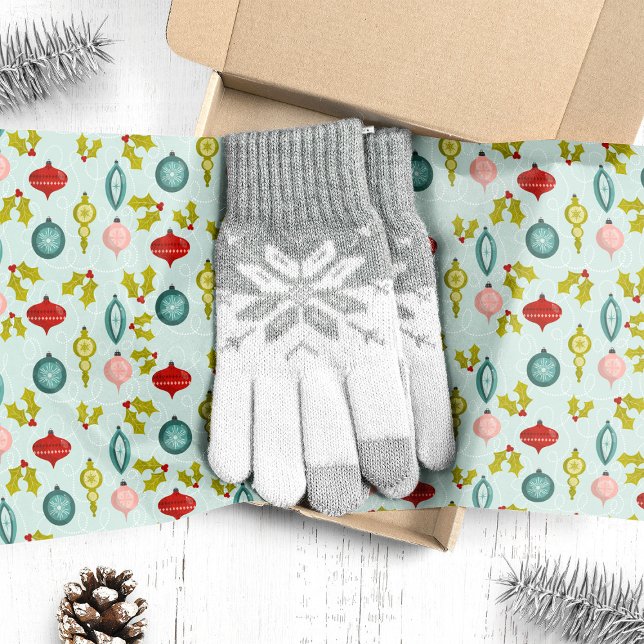 Papel De Seda Adornos Navideños Vintage Retro (Subido por el creador)