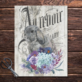 Papel De Seda Aeronaves de Bungalow floral gris