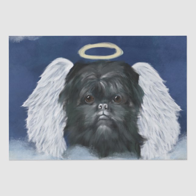 Papel De Seda Affenpinscher Ángel   (Anverso)
