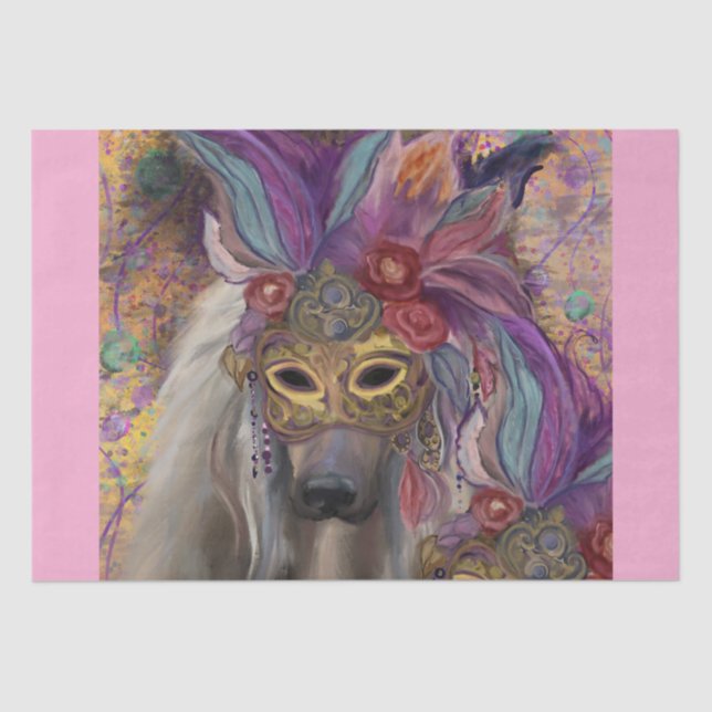 PAPEL DE SEDA AFGHAN HOUND (Anverso)