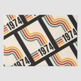 Papel De Seda Afiche retro vintage de 1974 50 cumpleaños