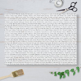 Papel De Seda Afirmaciones del diario de arte