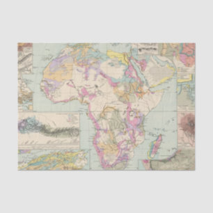 Papel De Seda Afrika - mapa del atlas de África