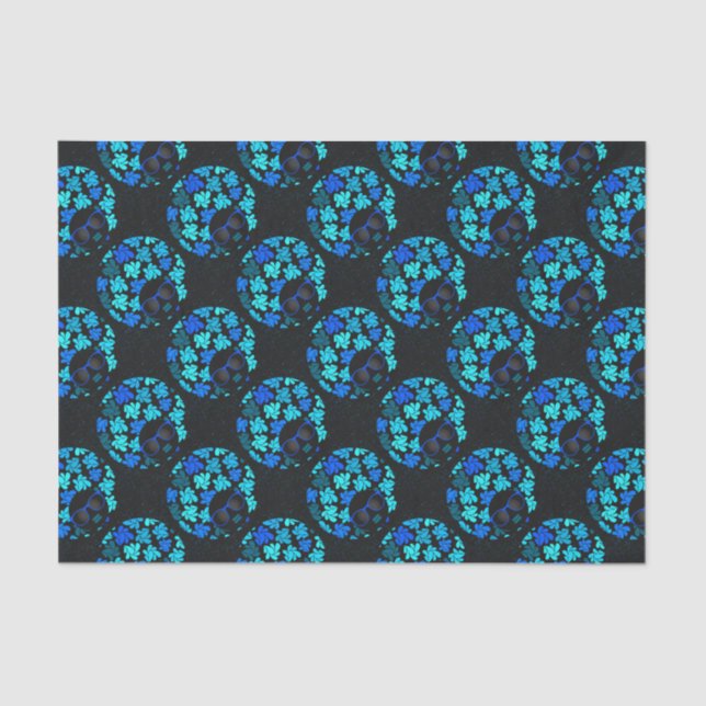 Papel De Seda Afro Diva Azul  (Anverso)