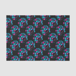 Papel De Seda Afro Diva Turquesa y Rosa Caliente