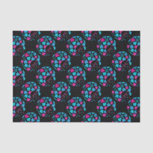 Papel De Seda Afro Diva Turquesa y Rosa Caliente