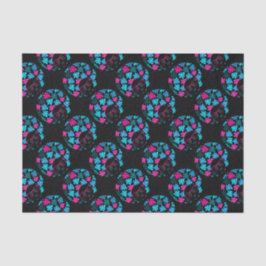 Papel De Seda Afrodiva Turquesa y Rosa Caliente