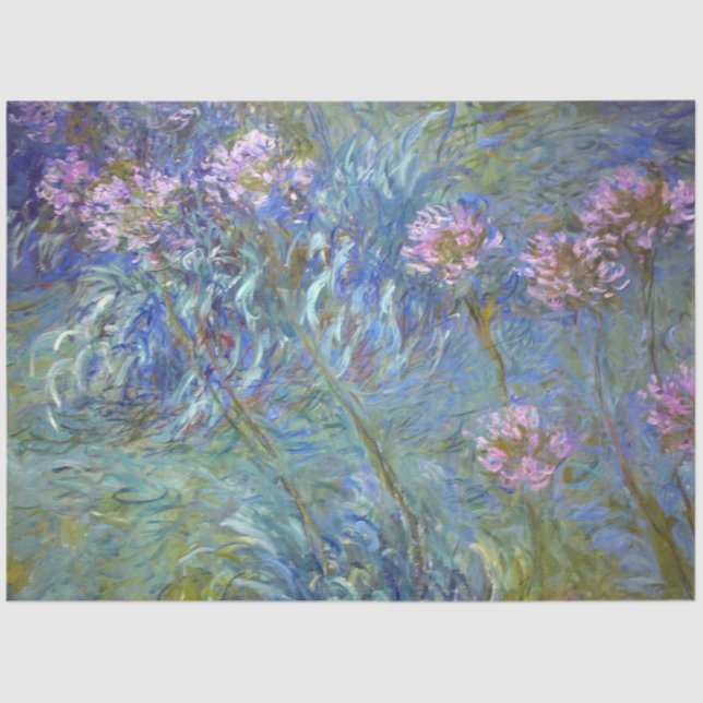 Papel De Seda Agapanthus, Monet (Anverso)