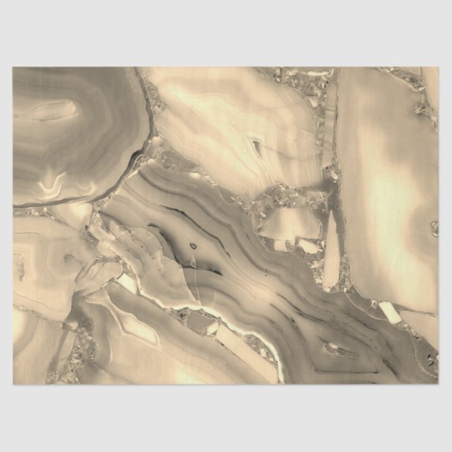 Papel De Seda Agate marrón (Anverso)