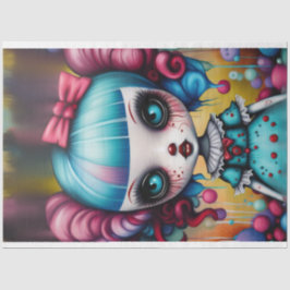 Papel De Seda Agatha Creepy Doll Halloween Decoupage
