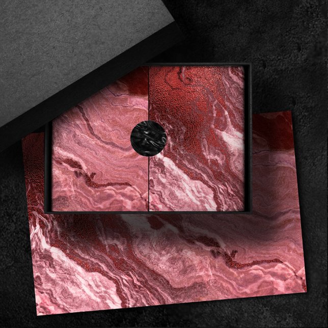 Papel De Seda Agato rojo cristalizado | Ruby Crimson Marbble Sto (Subido por el creador)