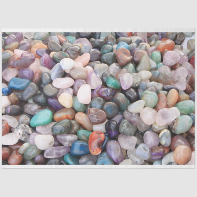 Papel De Seda Agitar la descodificación de fondo de gemas (Anverso)