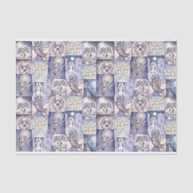 Papel De Seda Agradable Angels Fantasy Art (Anverso)