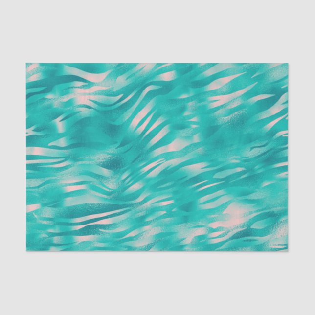 Papel De Seda Agradable azul y rosa (Anverso)