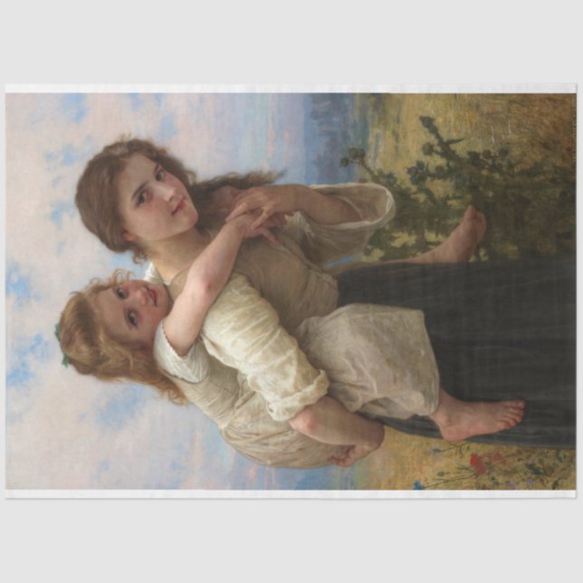 Papel De Seda Agradable carga de William Adolphe Bouguereau (Anverso)