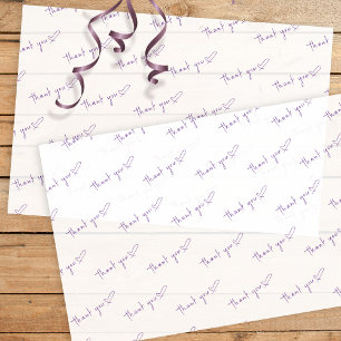 Papel De Seda Agradecimiento al Cliente con Corazón de Negocios