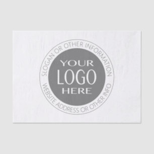 Papel De Seda Agrega tu propio logotipo y texto circular