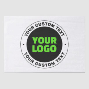 Papel De Seda Agregue su propio logotipo comercial o diseño carg
