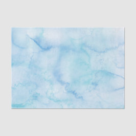Papel De Seda Agua de acuarela azul claro