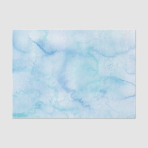 Papel De Seda Agua de acuarela azul claro
