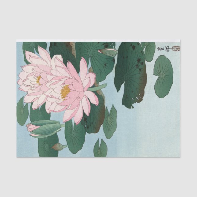 Papel De Seda Agua de Ohara Koson (Anverso)